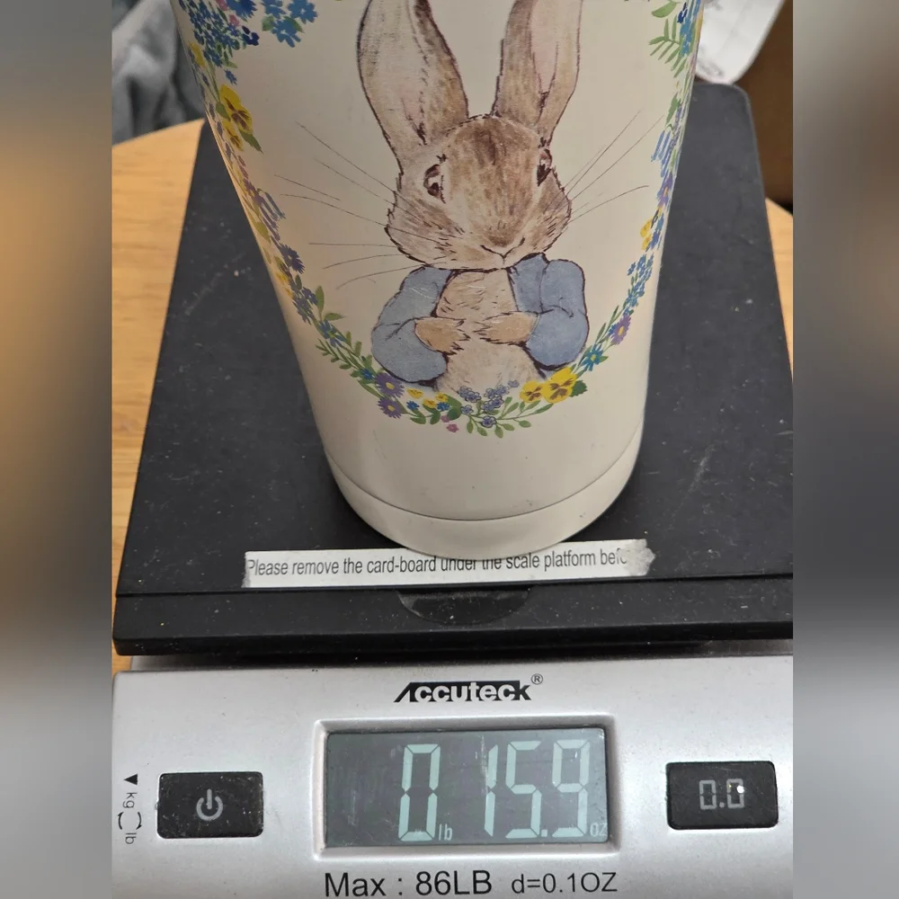 Beatrix Potter Peter Rabbit‎ Stainless Steel Bunny Travel Tumbler with Straw